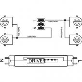 Corp Neon Fida Neechipat pentru Tub Led 2x9W (9W=18W) - 60 cm