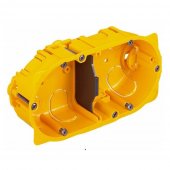 Doza aparat 2x2, Legrand Batibox 080042 - 4 posturi - montaj rigips