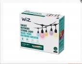 Ghirlanda luminoasa inteligenta LED RGB WiZ, Wi-Fi, 12 becuri, 120 lm, lumina colorata, IP65/IP44, 14.8m
