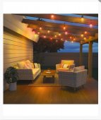 Ghirlanda luminoasa inteligenta LED RGB WiZ, Wi-Fi, 12 becuri, 120 lm, lumina colorata, IP65/IP44, 14.8m
