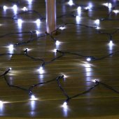 Instalatie de Craciun Liniara Yoto, 22 m, din care 1 m Prelungitor 220V, 300 LED, 8 jocuri de lumini