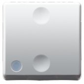 Intrerupator modular cap cruce Gewiss GW20580, alb - 2 module