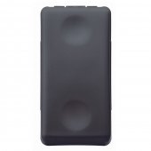 Intrerupator modular cap cruce Gewiss GW21579, negru - 1 modul