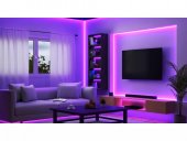 Kit banda LED inteligenta WiZ, 10W, lumina RGB, 10m, Wi-fi, Type-C, IP20,