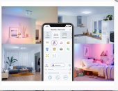 Lampa de masa LED inteligenta portabila WiZ Squire, Wi-Fi + Bluetooth, 9W, lumina alba reglabila + RGB
