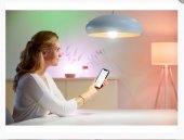 Lampa de masa LED inteligenta portabila WiZ Squire, Wi-Fi + Bluetooth, 9W, lumina alba reglabila + RGB