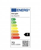 LUSTRA LED PALLAS 72W CU 4 BRATE 3 CULORI+IR
