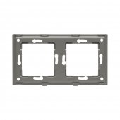 Panou dublu alb 1T+1T, aparataj touch PULSAR NS