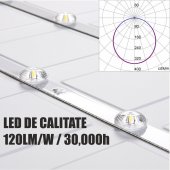 Panou Led Back-light 28W, 2240 Lm, 295x595x28mm , lumina rece