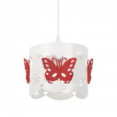 Pendul Butterflies Rosu 1xE27 60W