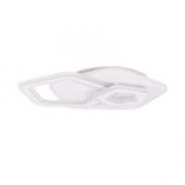 Plafoniera Ava LED 88W 3CCT cu telecomanda, alb,