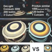 PLAFONIERA LED DEIMOS AJUSTABILA 60W/4400LM/3000K/4000K/6500
