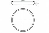 Plafoniera LED inteligenta WiZ SuperSlim, Wi-Fi, Bluetooth, 16W, 1500 lm, lumina alba reglabila, 29.2 cm, metal/plastic, Negru, clasa energetica E, 