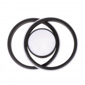 Plafoniera Vista LED 38W IP20, negru, Erste