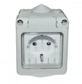 Priza Modulara Simpla cu capac, Antigron, 16A, IP55
