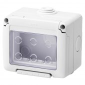 Rama Aplicata pe tencuiala Gewiss IP55, 3 module GW27043 - montaj aplicat