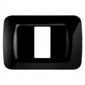 Rama ornament Gewiss GW22511, negru - 1 modul