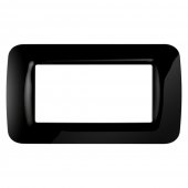 Rama ornament Gewiss GW22514, negru - 4 module