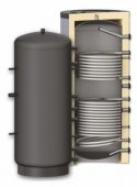 Rezervor de acumulare puffer pentru agent termic cu doua serpentine Sunsystem PR2 2000L