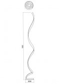 LAMPADAR TORSION  LED 24W 3000K BRONZE 