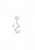 VEIOZA  TORSION   LED 11W 3000K BRONZE 